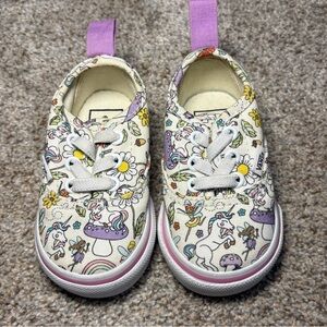Vans Fairy Tale Unicorn Toddler Skater Slip On Sneakers Size 3K